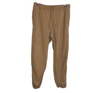 Lululemon Essential Affinity Mid Rise Joggers, Tie Waist, Athletic, Tan, Size 6